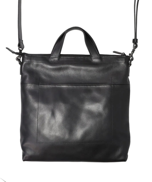 LEATHER SHOULDER BAG “GRANDE POCHE” KS