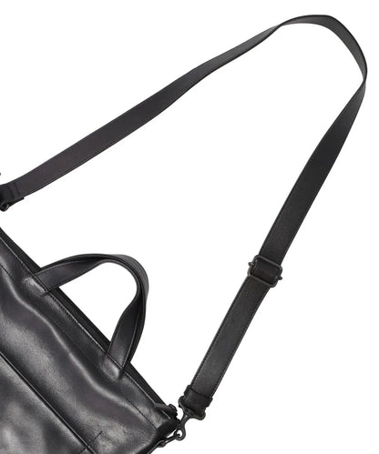 LEATHER SHOULDER BAG “GRANDE POCHE” KS