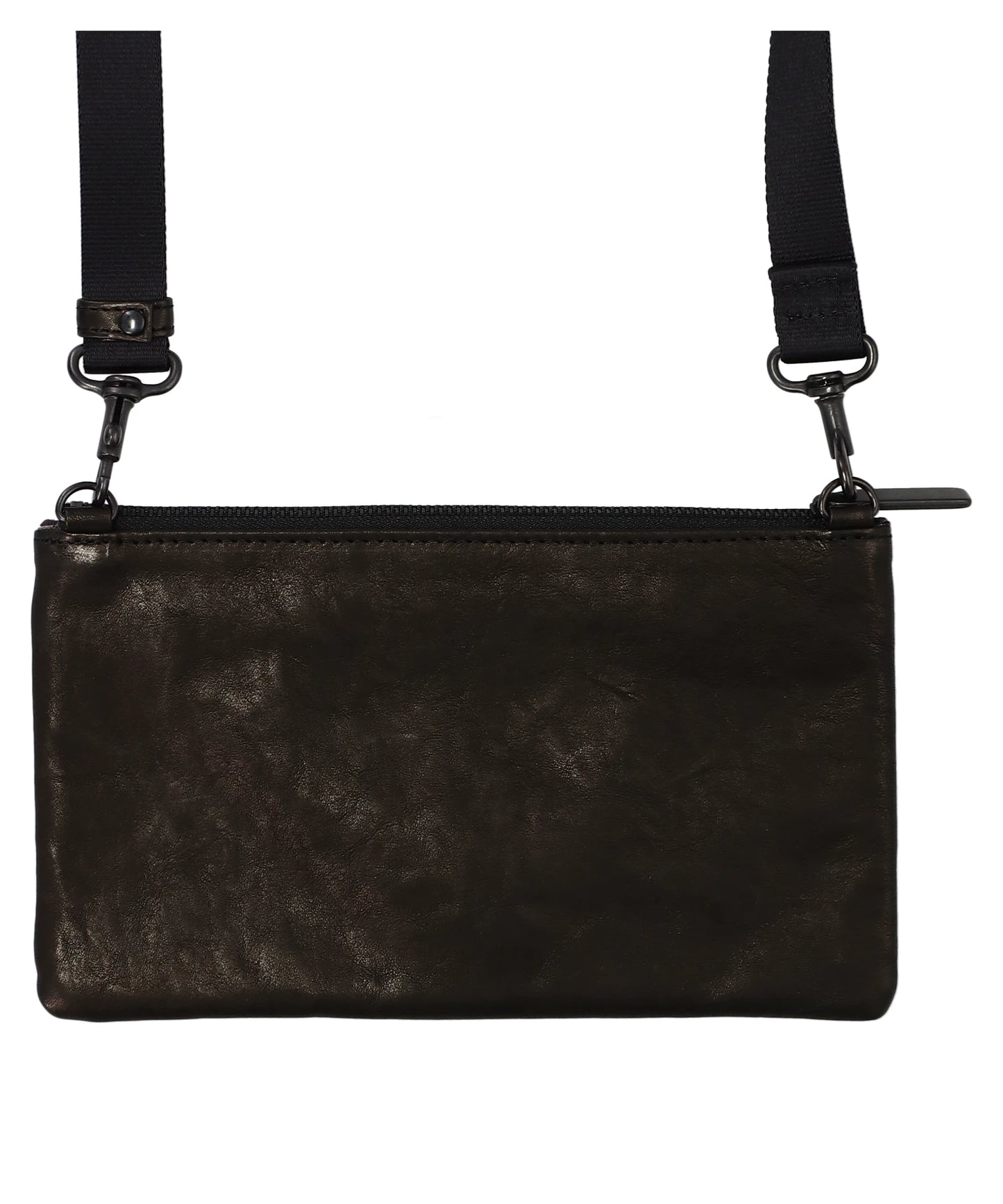 LEATHER MINIMIN SACOCHE SHINE- B.BLACK