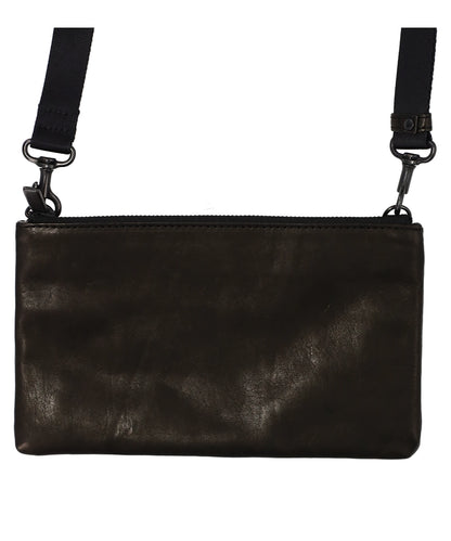 LEATHER MINIMIN SACOCHE SHINE- B.BLACK