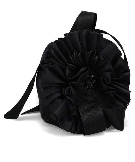 DOUBLE RIBBON ROSETTE BAG W/TURBO EMB