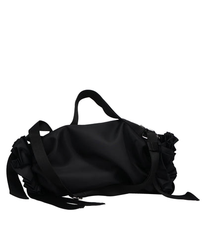 DOUBLE RIBBON ROSETTE BAG W/EMB