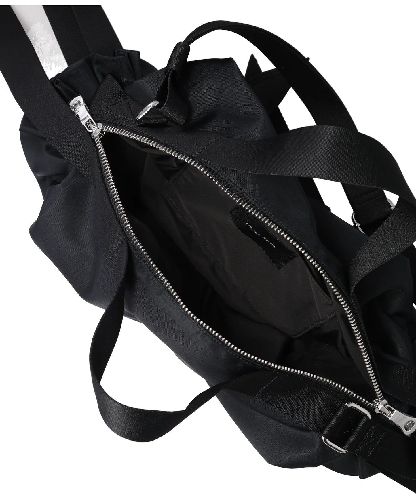 DOUBLE RIBBON ROSETTE BAG W/EMB