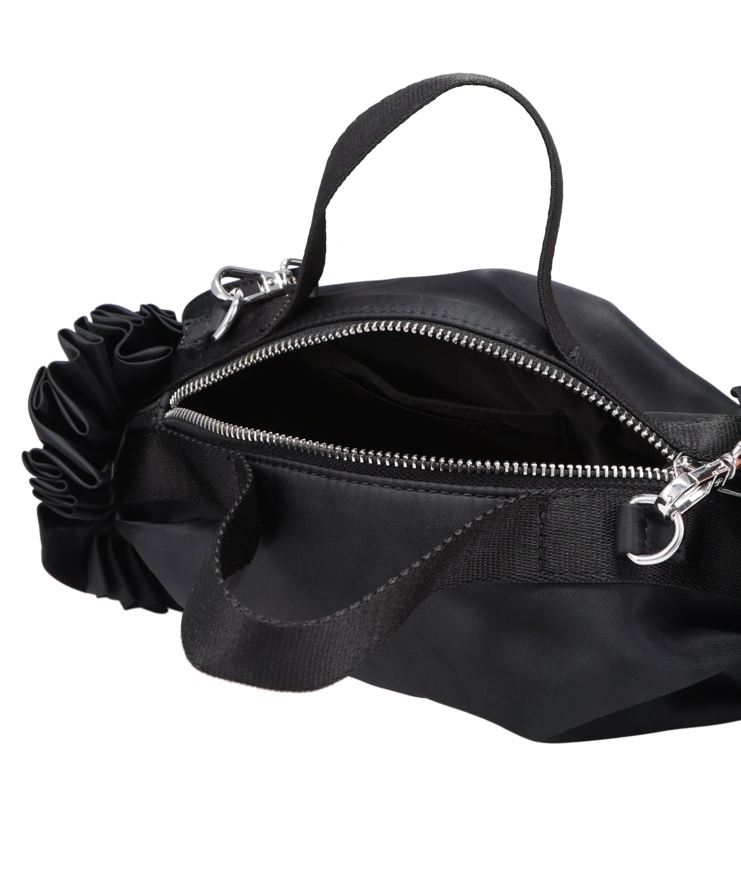 MINI DOUBLE RIBBON ROSETTE BAG W/ EMB