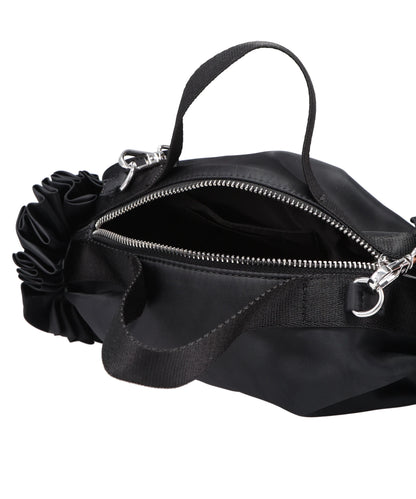 MINI DOUBLE RIBBON ROSETTE BAG W/ EMB