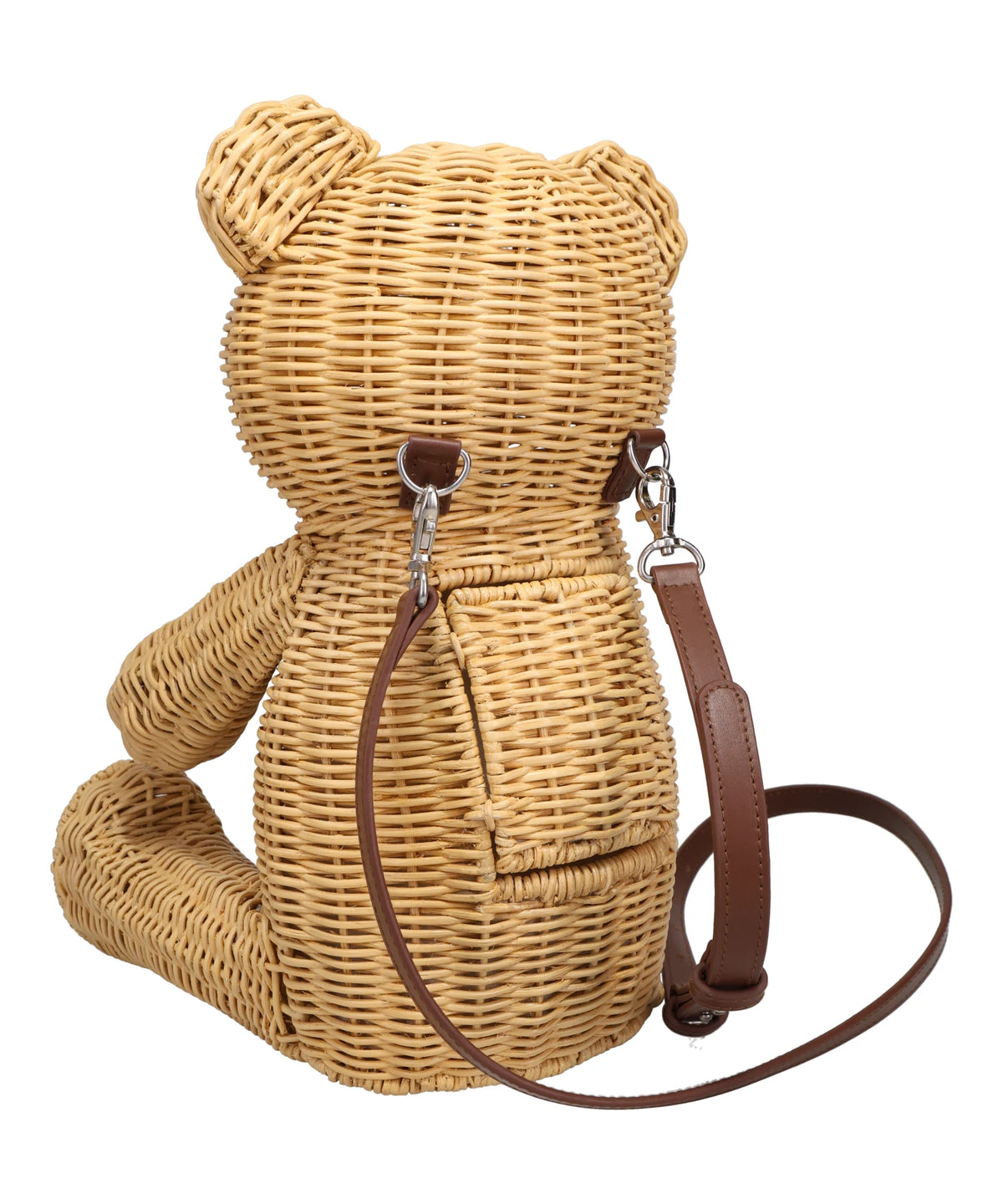 "BEAR" RATTAN BAG