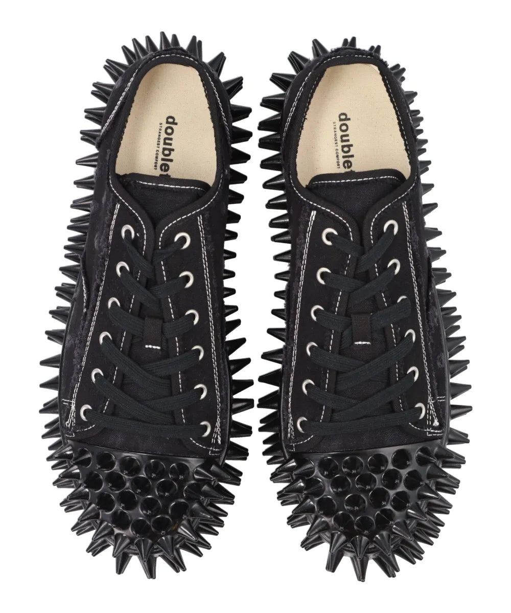 靴 doublet SPIKY CANVAS SNEAKER BLACK 24.5 doublet SPIKY CANVAS SNEAKER BLACK 24.5