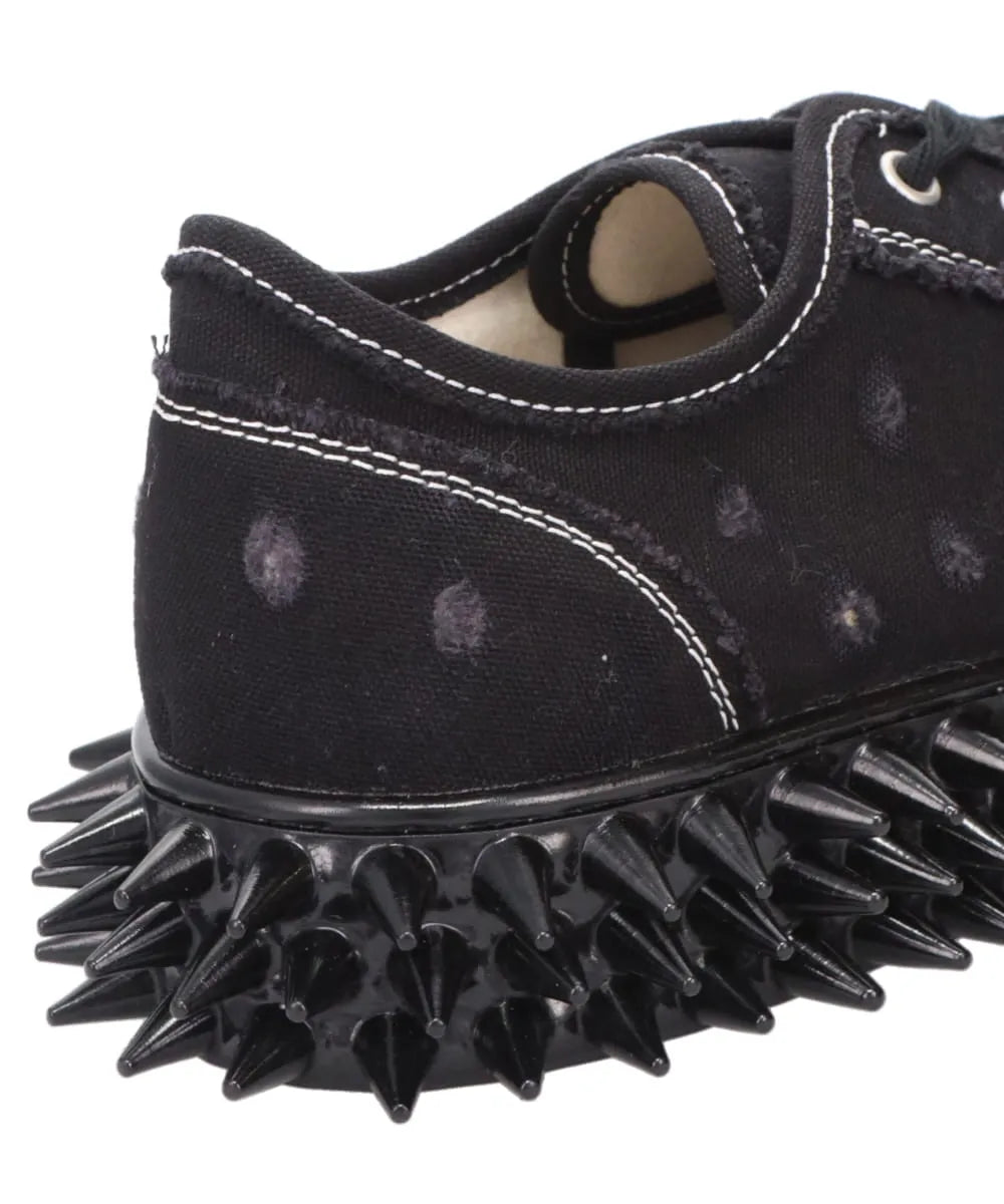 doublet SPIKY CANVAS SNEAKER BLACK 24.5