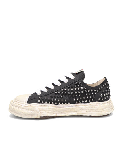 PETERSON 23/ORIGINAL SOLE STUDDED PAINT CANVAS LOW-TOP SNEAKER