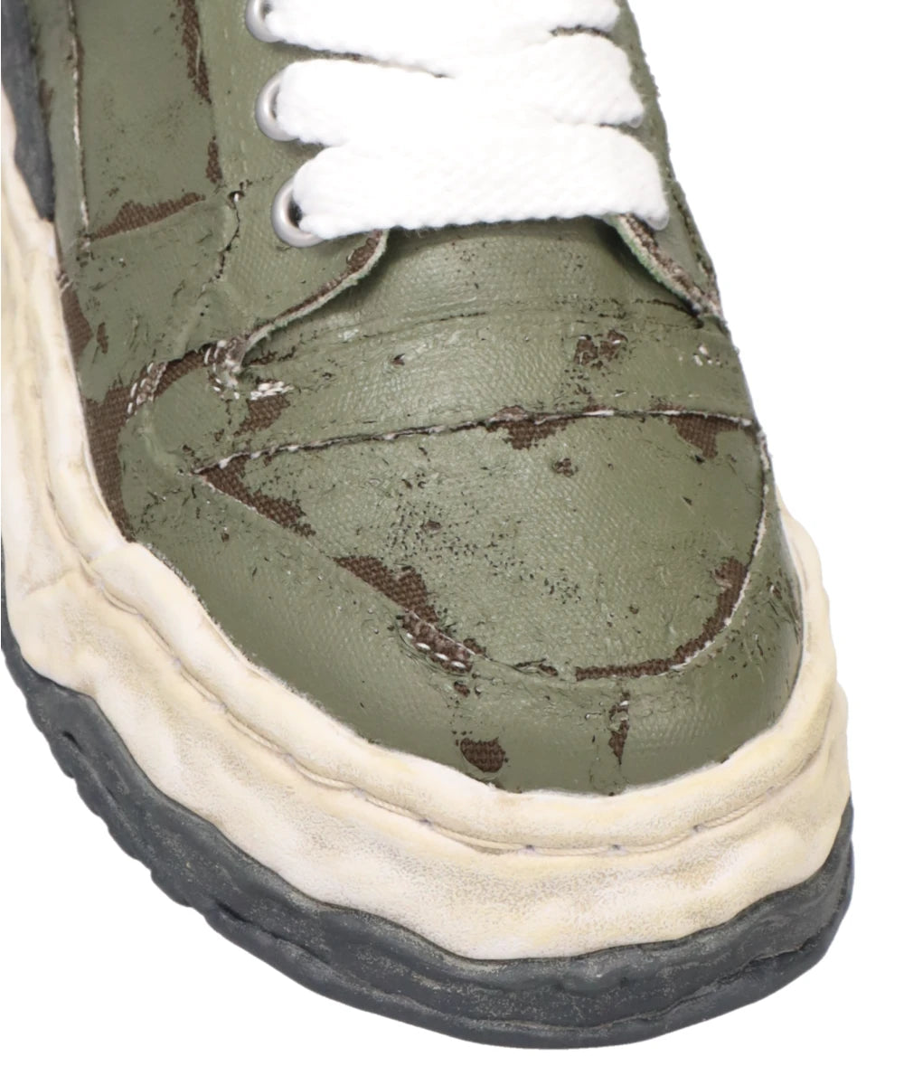 KEITH/ORIGINAL SOLE TORN FILM ATTACHEDCANVAS LOW-TOP SNEAKER