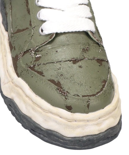 KEITH/ORIGINAL SOLE TORN FILM ATTACHEDCANVAS LOW-TOP SNEAKER