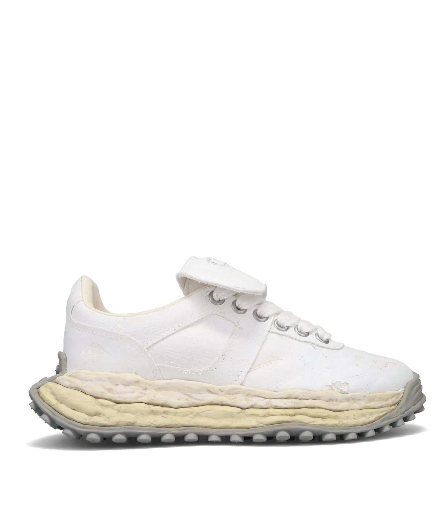 SCOTT/ORIGINAL SOLE TORN FILM ATTACHEDCANVAS LOW-TOP SNEAKER