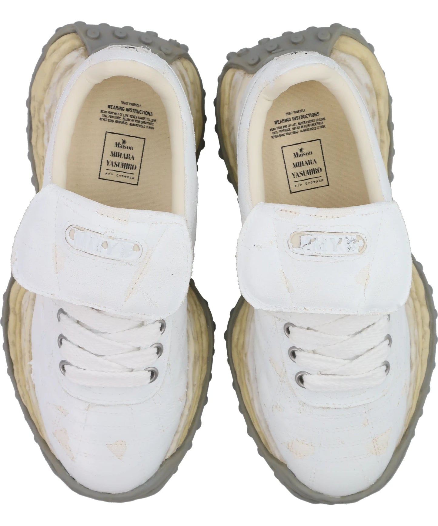 SCOTT/ORIGINAL SOLE TORN FILM ATTACHEDCANVAS LOW-TOP SNEAKER