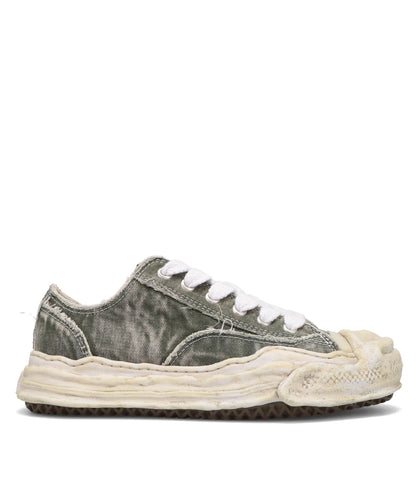 HANK/ORIGINAL SOLE BLEACHING AND WASHINGTEXTILE LOW-TOP SNEAKER