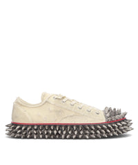 DIRTY SPIKE TOE CAP CANVAS SNEAKER