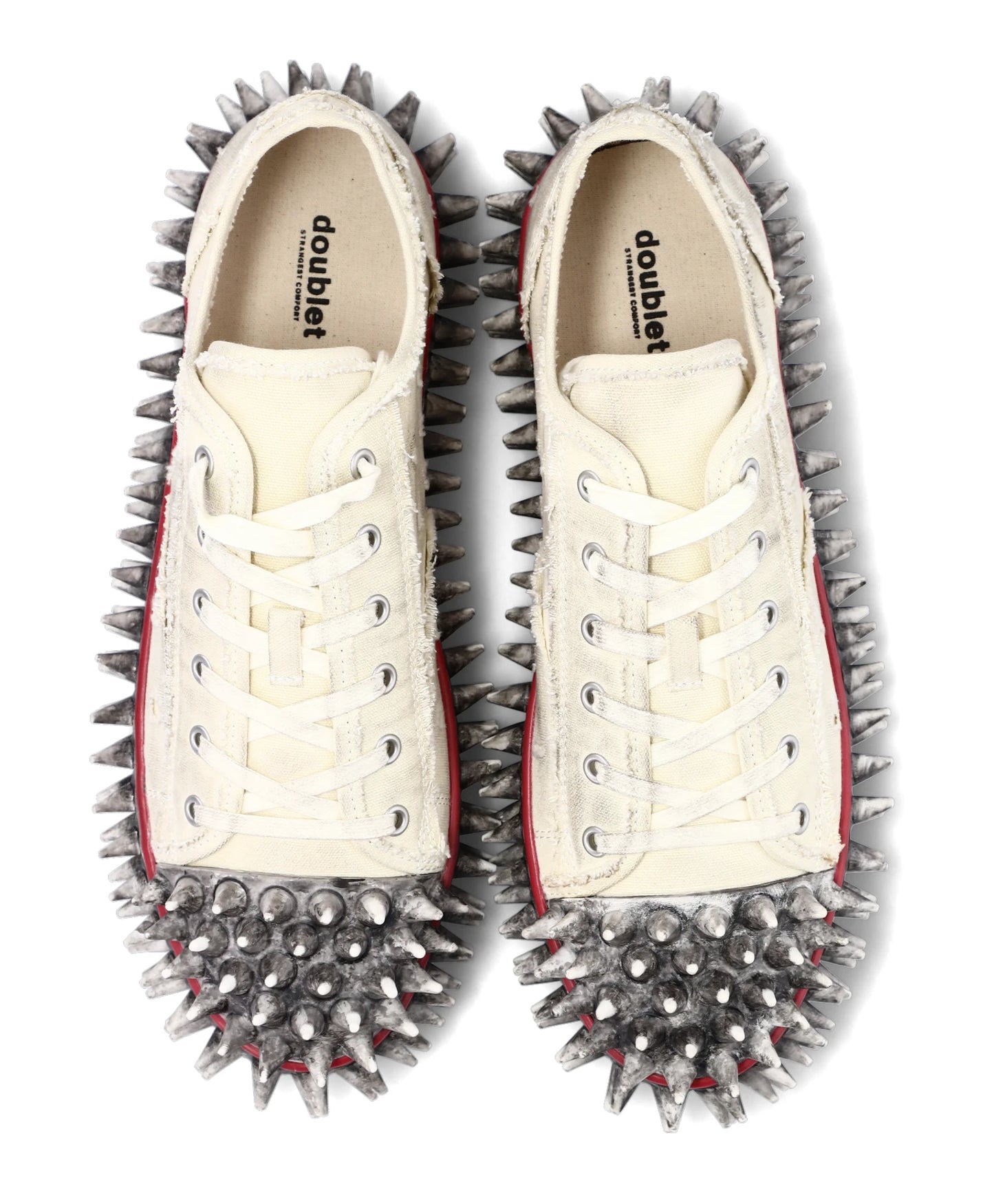 DIRTY SPIKE TOE CAP CANVAS SNEAKER