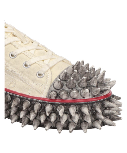 DIRTY SPIKE TOE CAP CANVAS SNEAKER