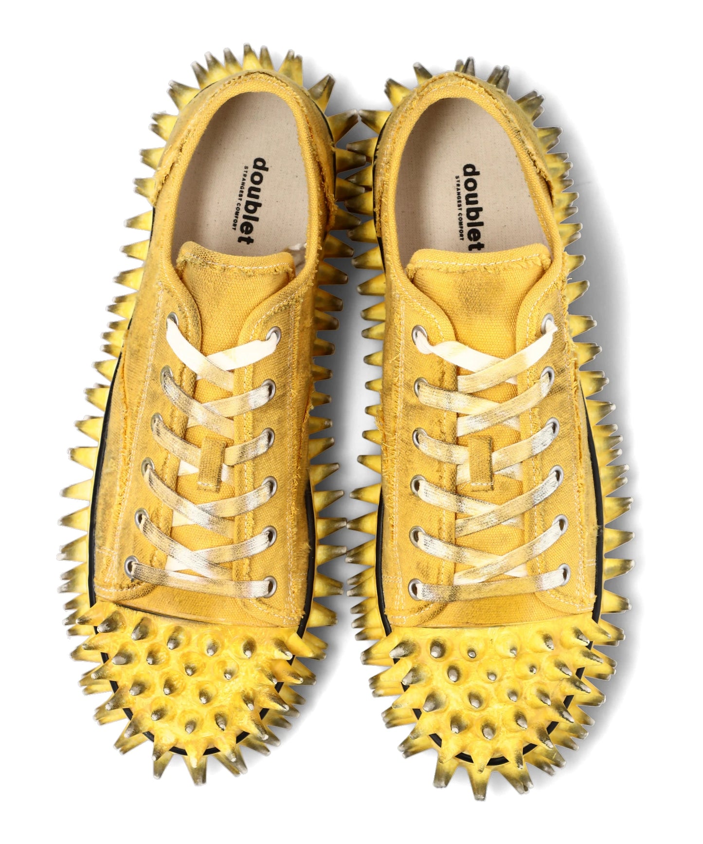 DIRTY SPIKE TOE CAP CANVAS SNEAKER