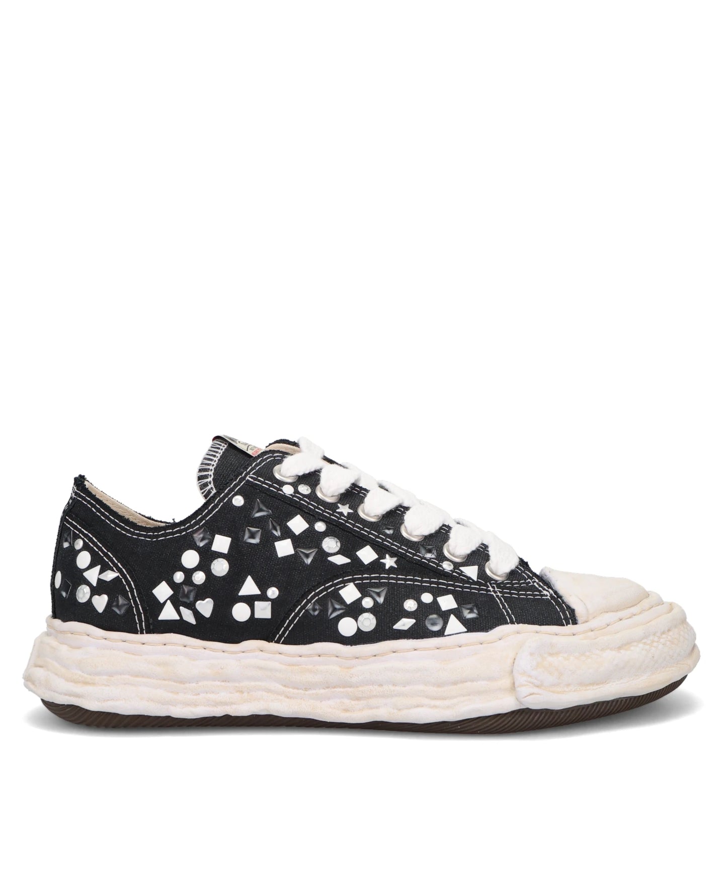 Maison MIHARA YASUHIRO(メゾンミハラヤスヒロ)　PETERSON23/ORIGINAL SOLE EMBELLISHEDCANVAS LOW-TOP SNEAKER A16FW724