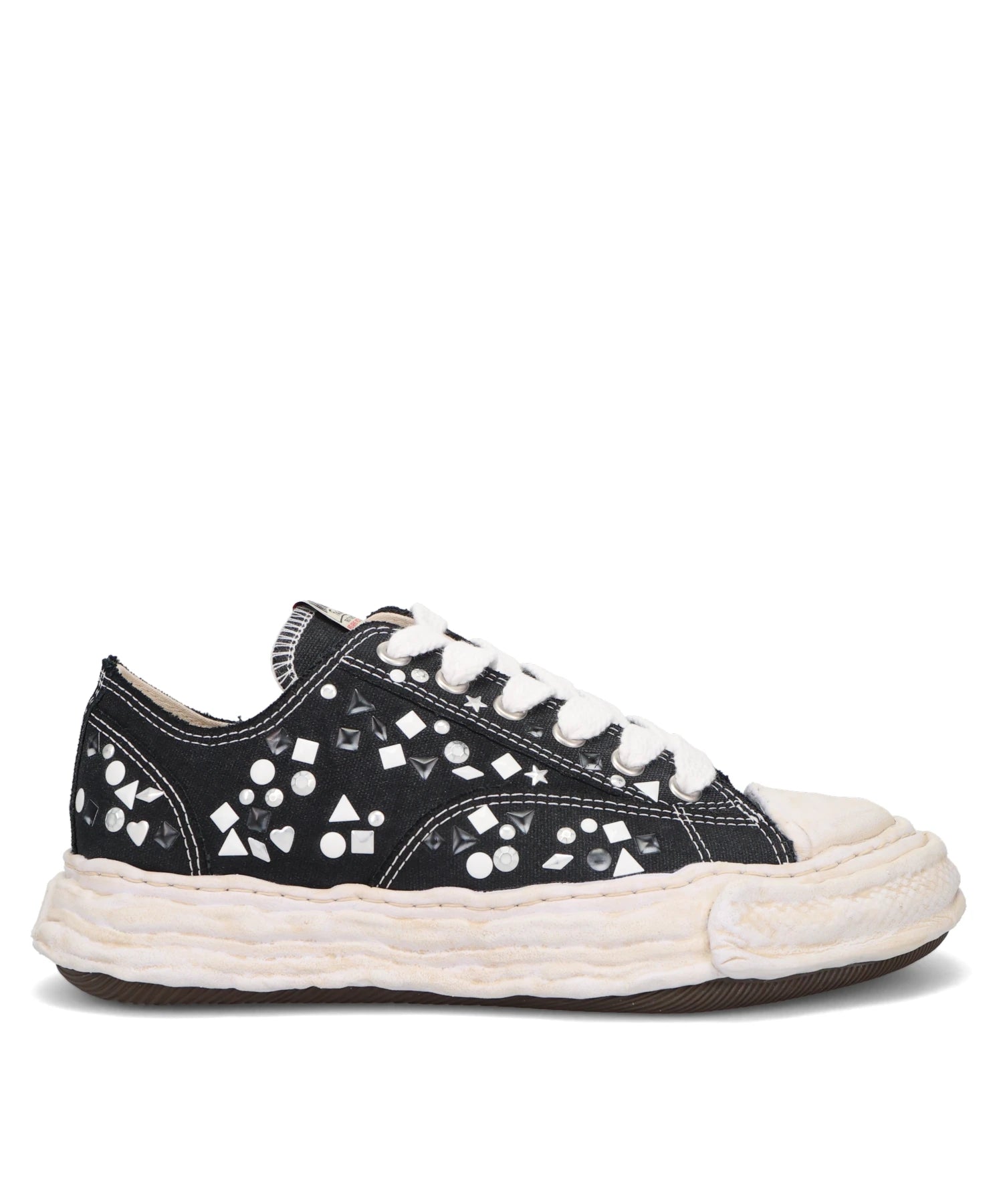 Maison MIHARA YASUHIRO(メゾンミハラヤスヒロ)　PETERSON23/ORIGINAL SOLE EMBELLISHEDCANVAS LOW-TOP SNEAKER A16FW724