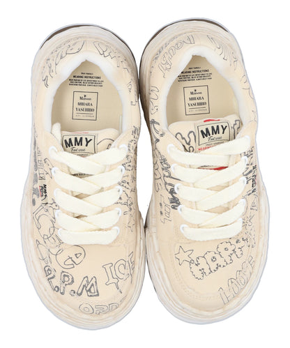OLIVER/ORIGINAL SOLE GRAFFITI PRINTEDCANVAS LOW-TOP SNEAKER