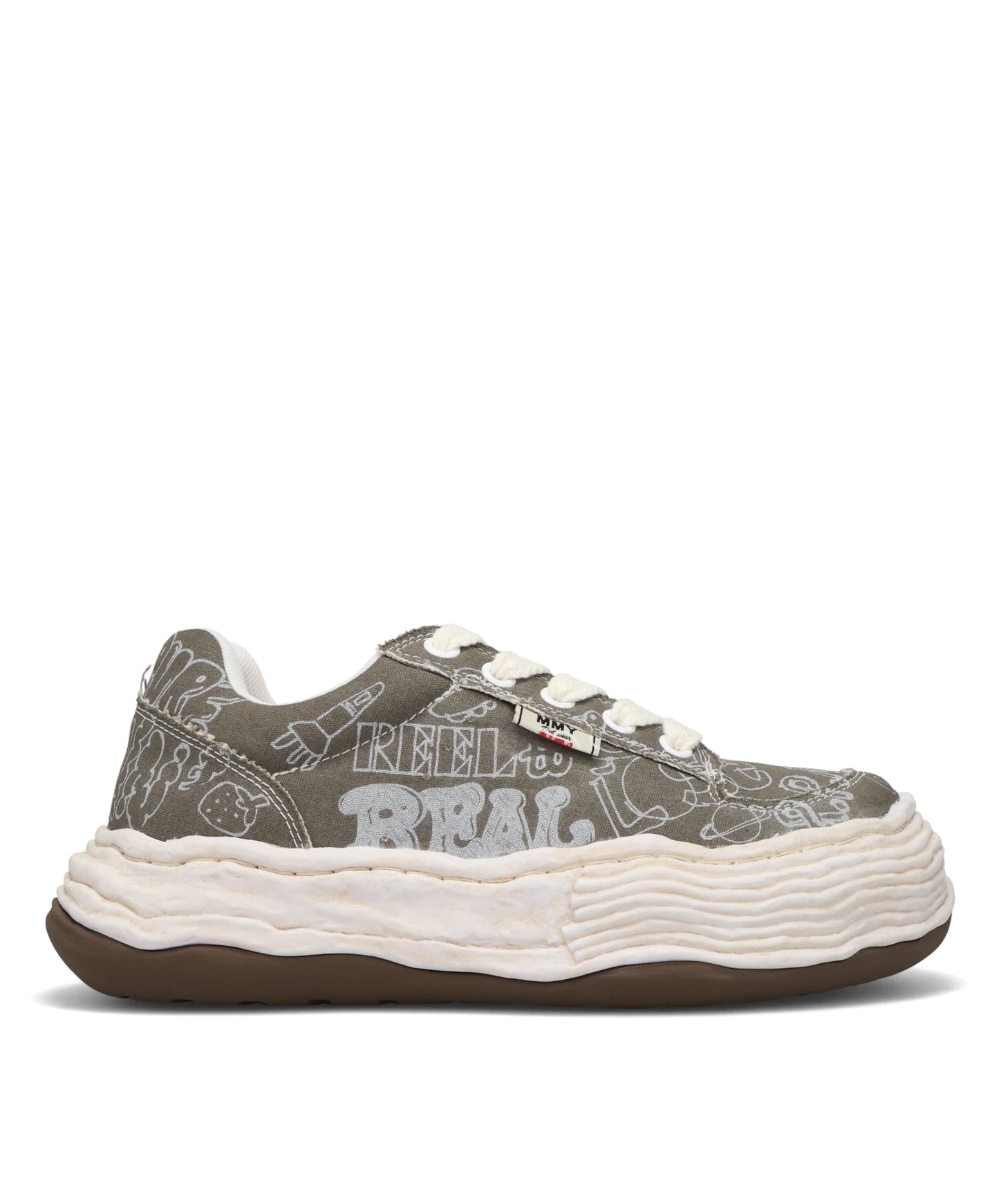 OLIVER/ORIGINAL SOLE GRAFFITI PRINTEDCANVAS LOW-TOP SNEAKER