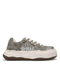 OLIVER/ORIGINAL SOLE GRAFFITI PRINTEDCANVAS LOW-TOP SNEAKER