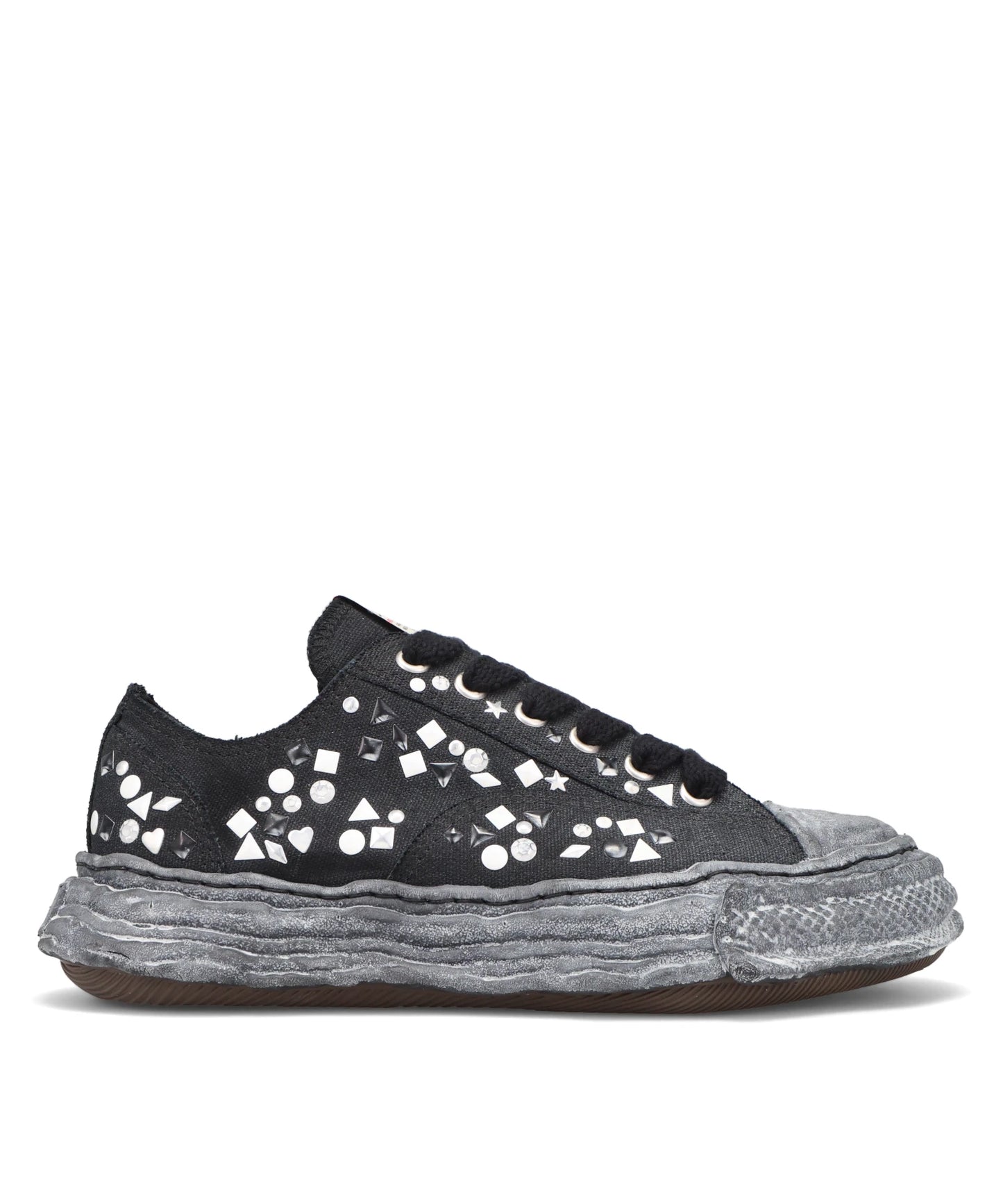 Maison MIHARA YASUHIRO(メゾンミハラヤスヒロ) PETERSON23/ORIGINAL SOLE EMBELLISHEDCANVAS LOW-TOP SNEAKER