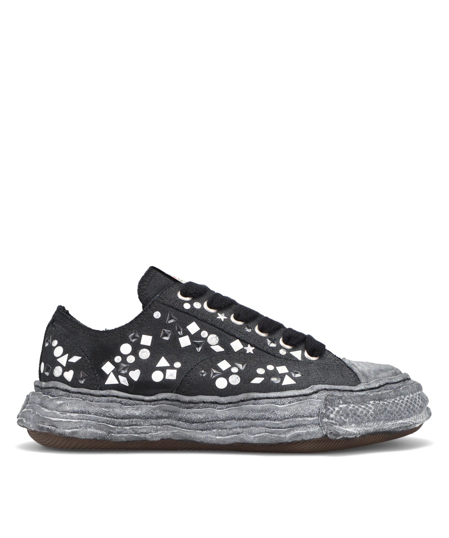 Maison MIHARA YASUHIRO(メゾンミハラヤスヒロ) PETERSON23/ORIGINAL SOLE EMBELLISHEDCANVAS LOW-TOP SNEAKER