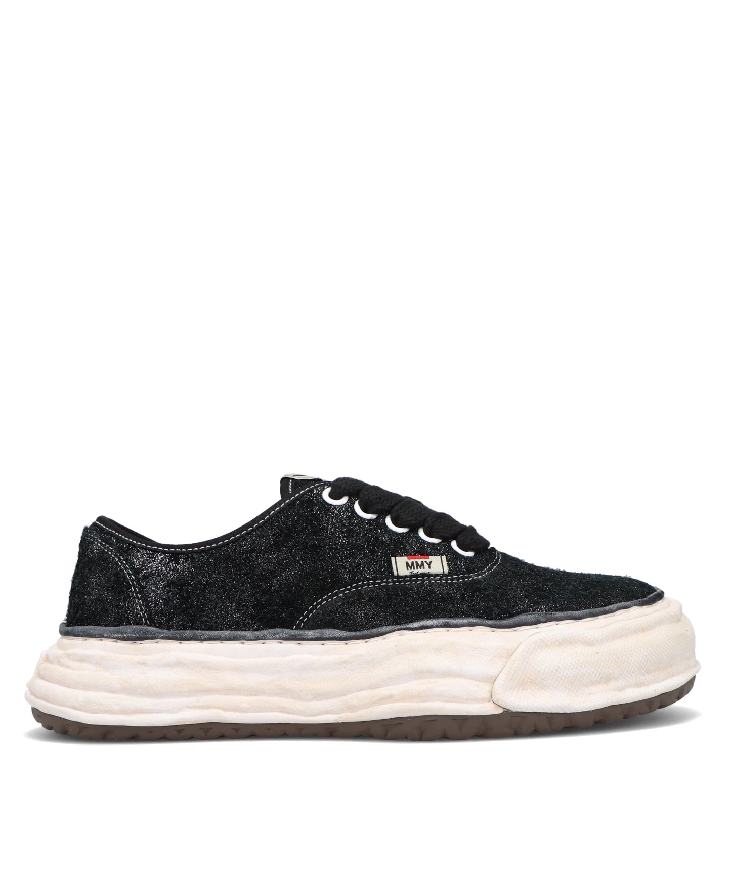BAKER26/GLITTERY SUEDE LOW-TOP SNEAKERS