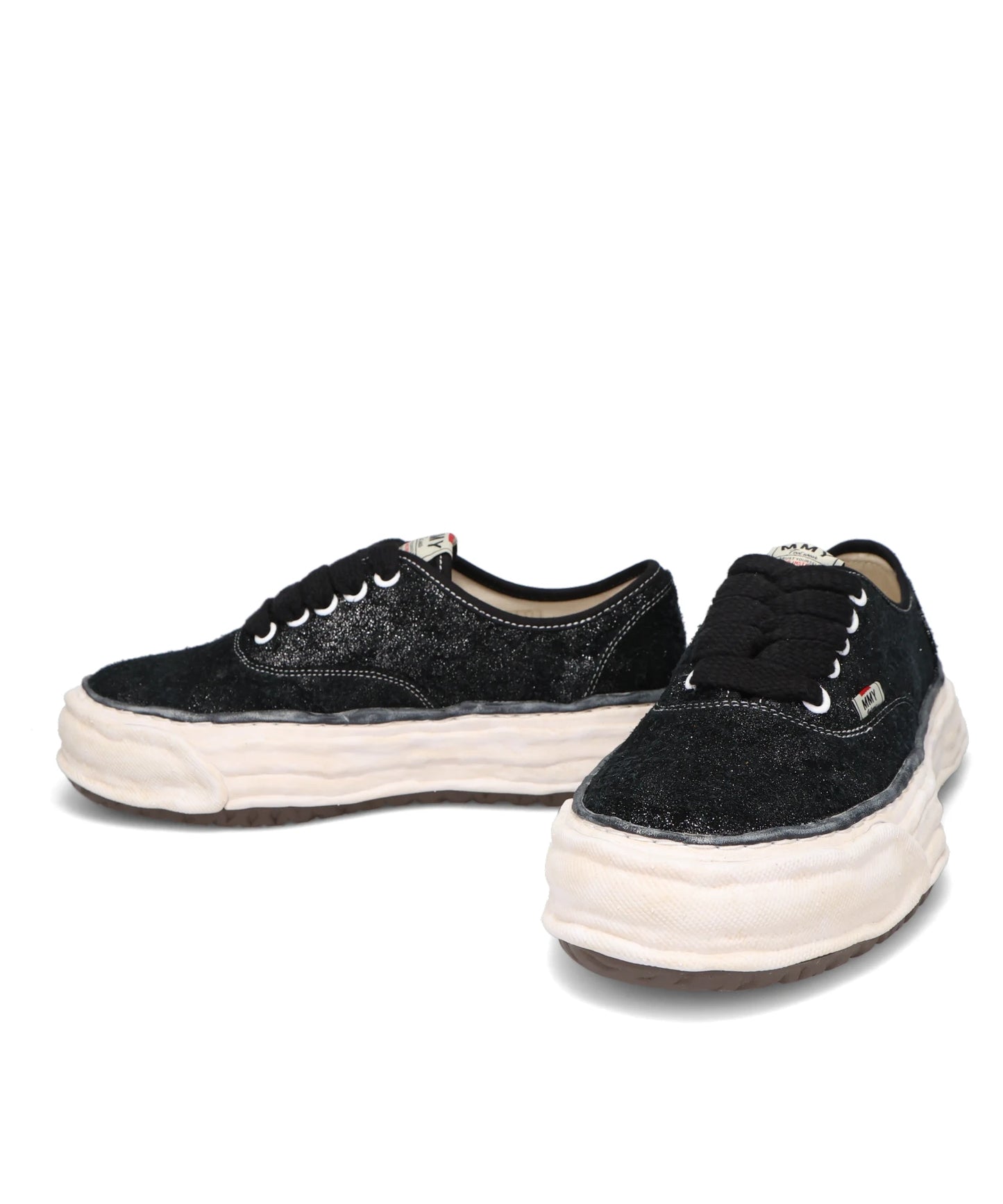 BAKER26/GLITTERY SUEDE LOW-TOP SNEAKERS
