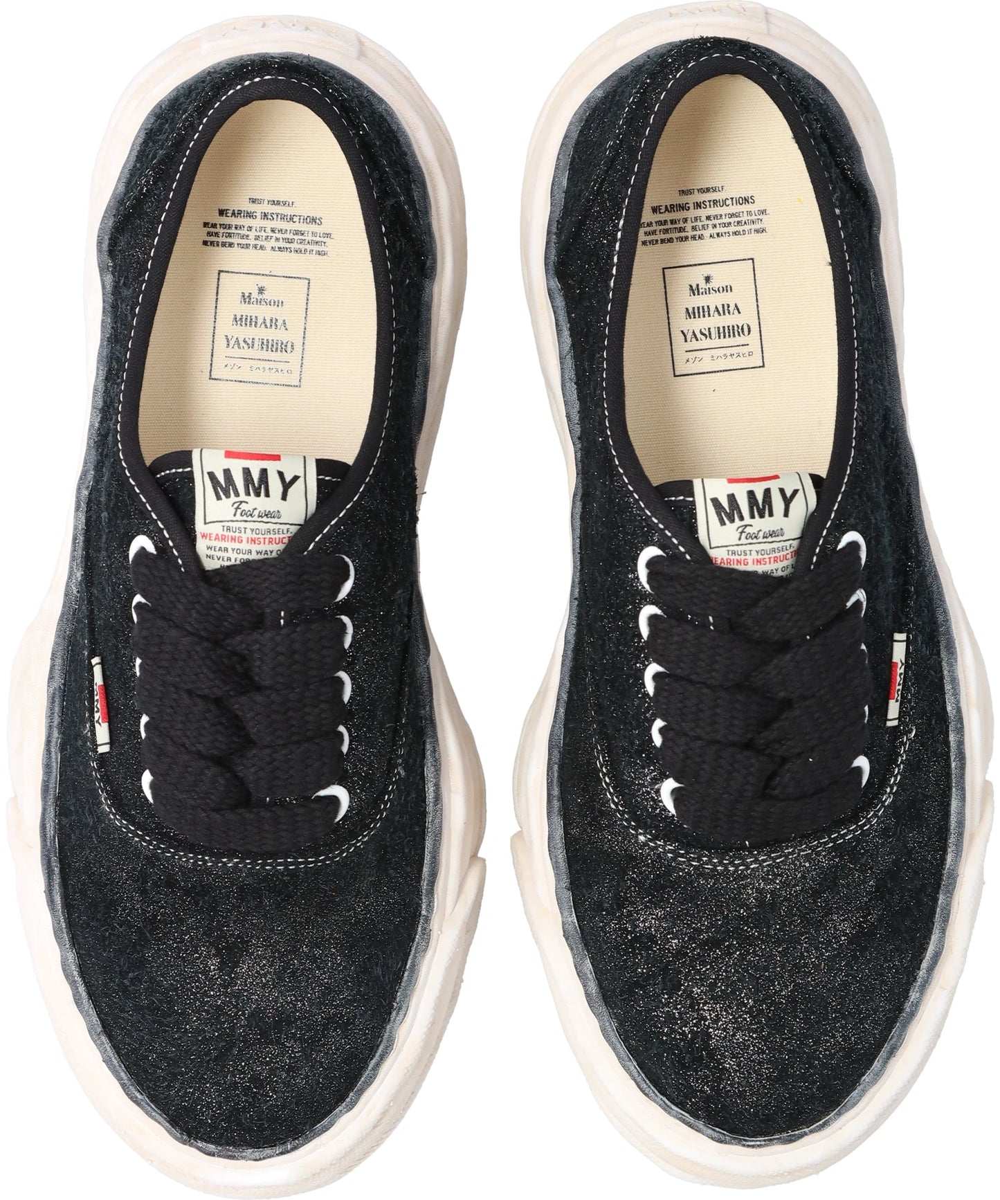 BAKER26/GLITTERY SUEDE LOW-TOP SNEAKERS