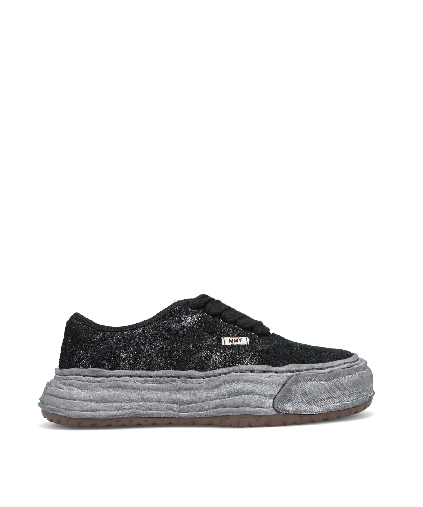 BAKER26/GLITTERY SUEDE LOW-TOP SNEAKERS