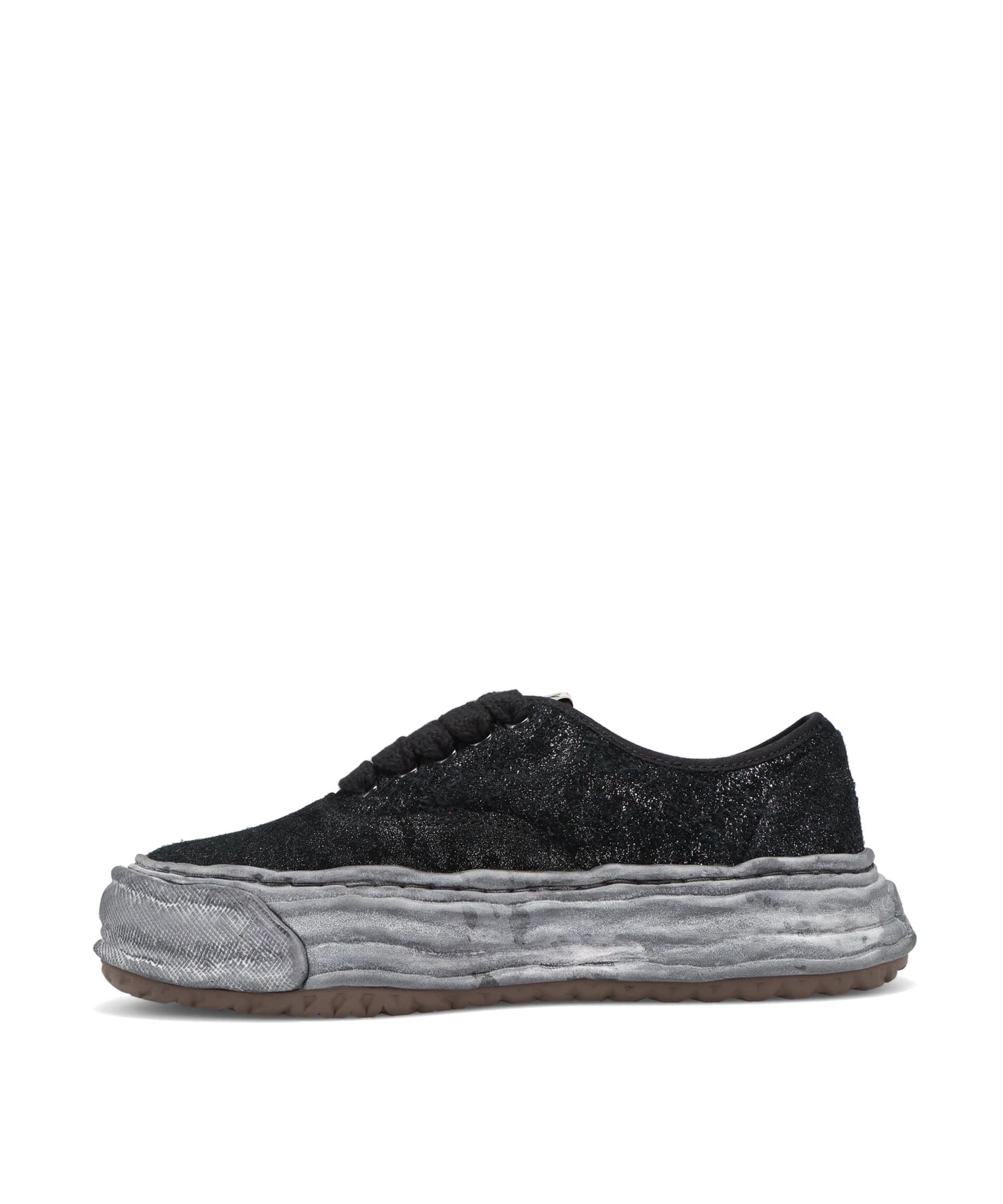BAKER26/GLITTERY SUEDE LOW-TOP SNEAKERS