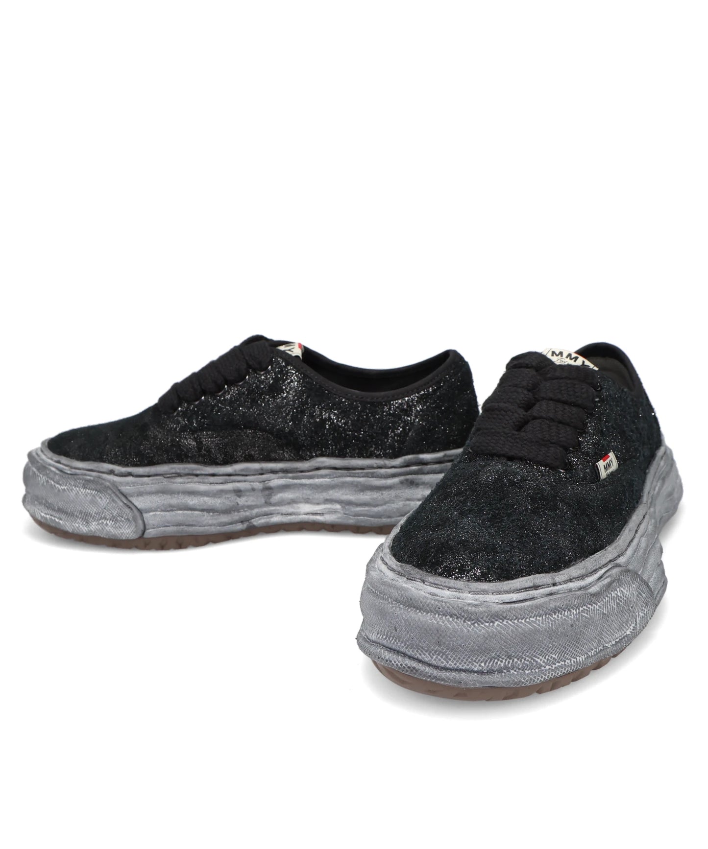 BAKER26/GLITTERY SUEDE LOW-TOP SNEAKERS