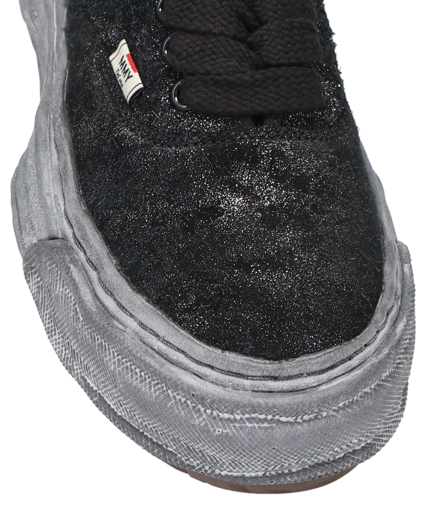 BAKER26/GLITTERY SUEDE LOW-TOP SNEAKERS