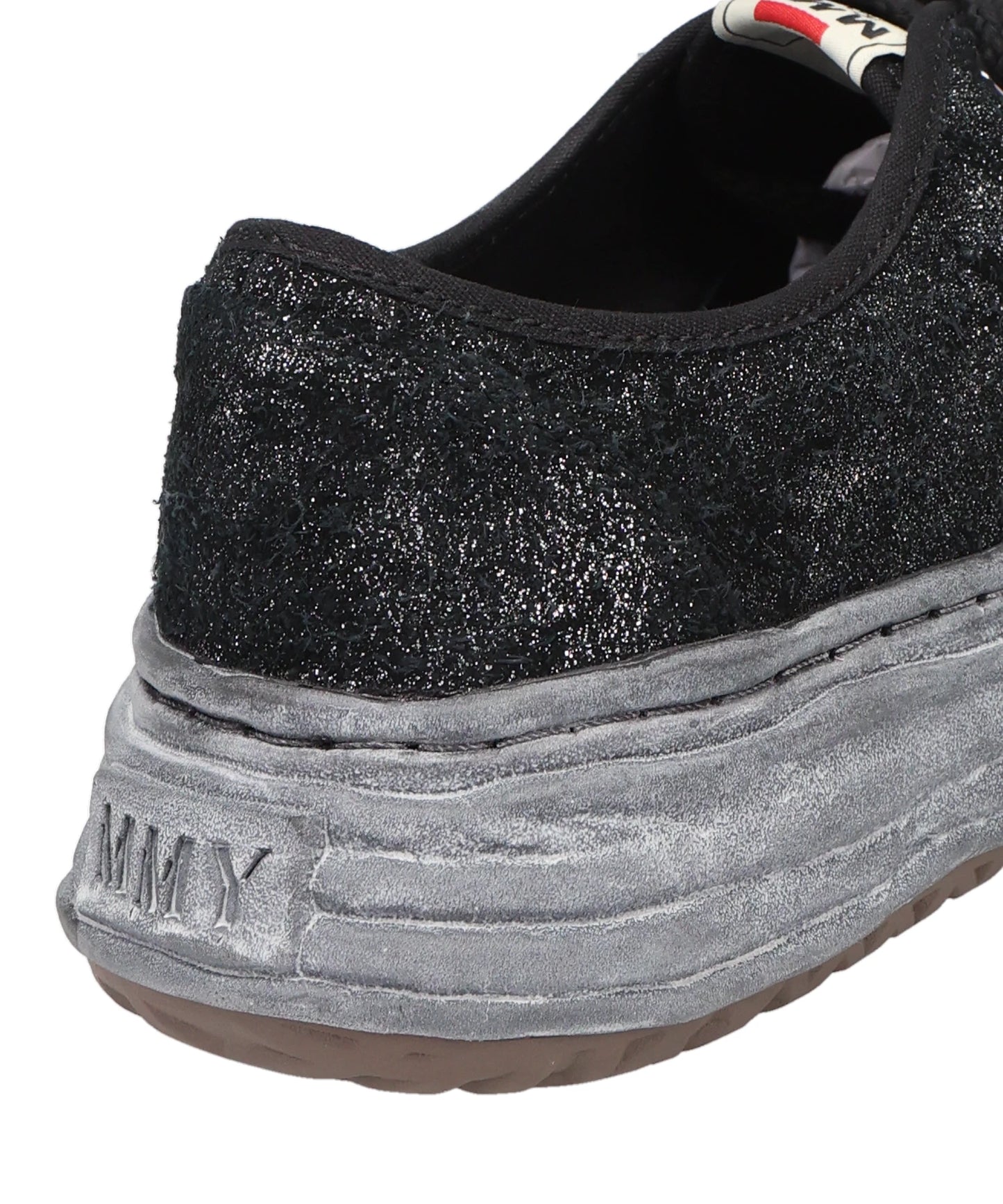 BAKER26/GLITTERY SUEDE LOW-TOP SNEAKERS