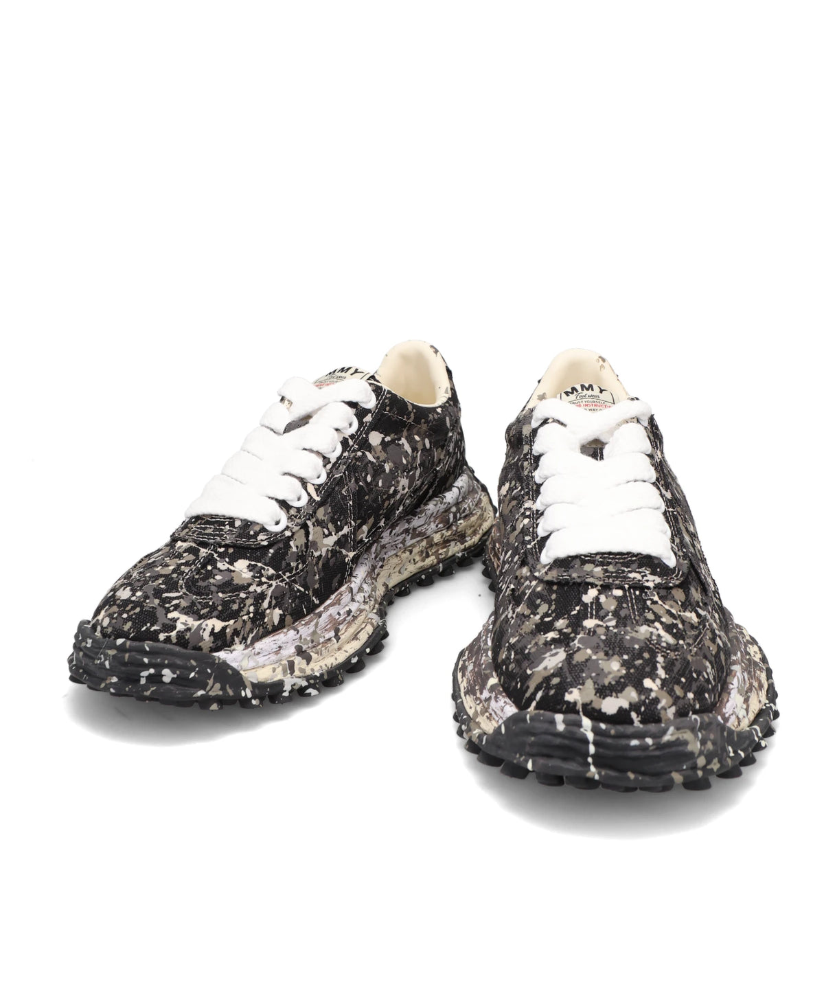 LARRY/SPUTTERING LOW-TOP SNEAKERS
