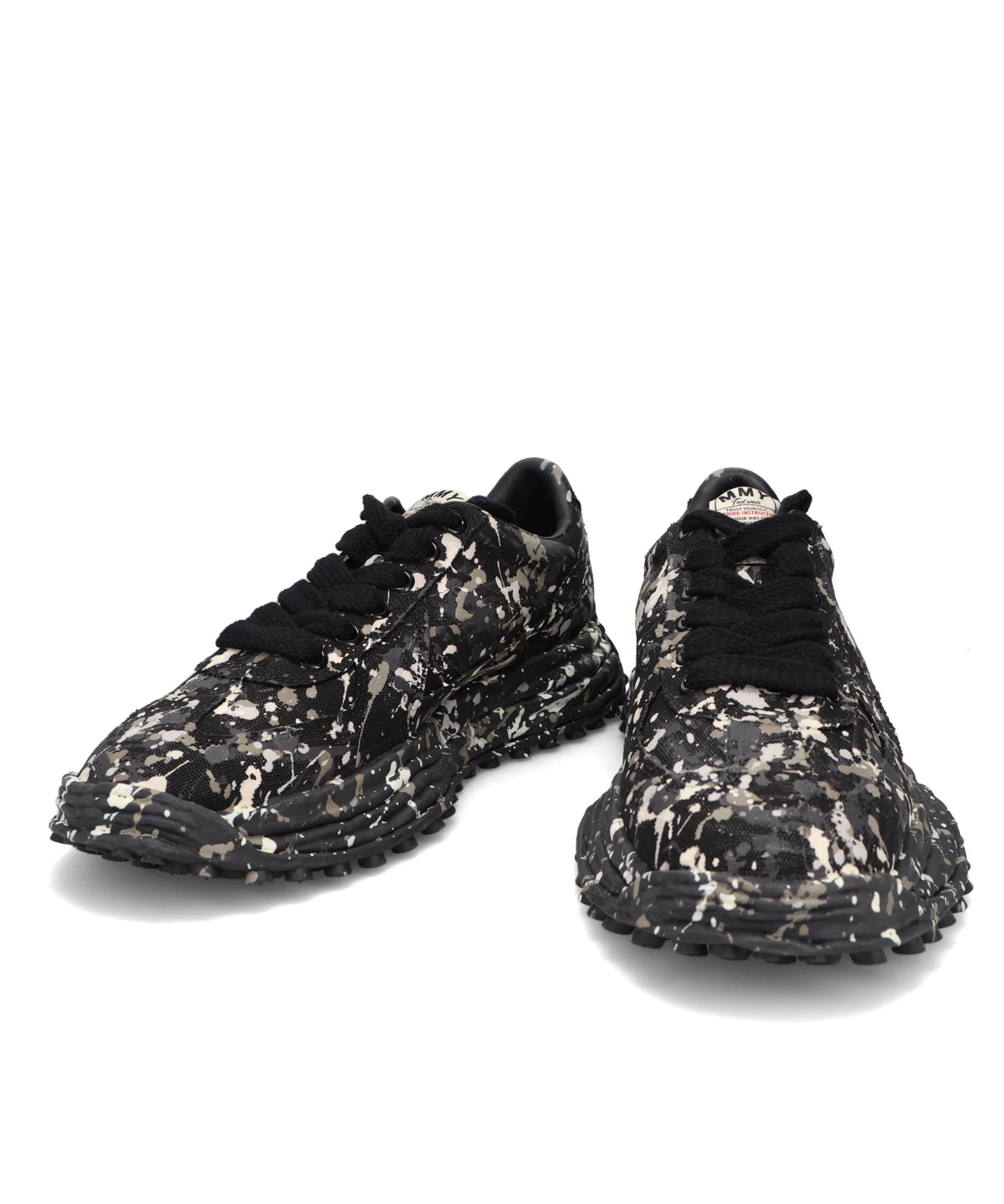 LARRY/SPUTTERING LOW-TOP SNEAKERS
