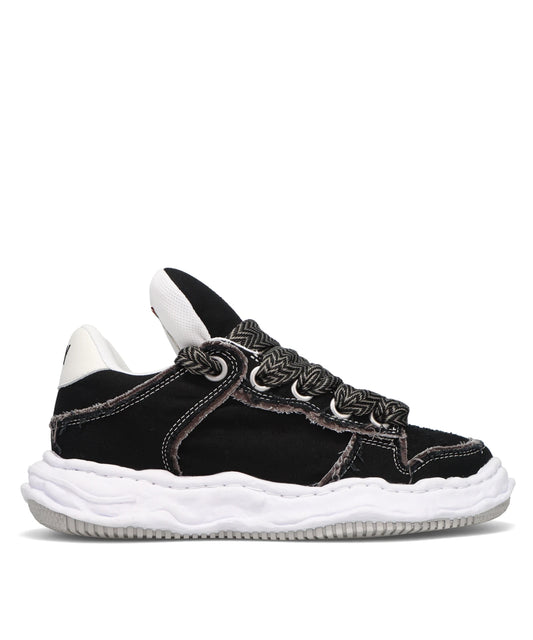 WAYNE PUFFER PATTERNED LACELOW-TOP SNEAKERS
