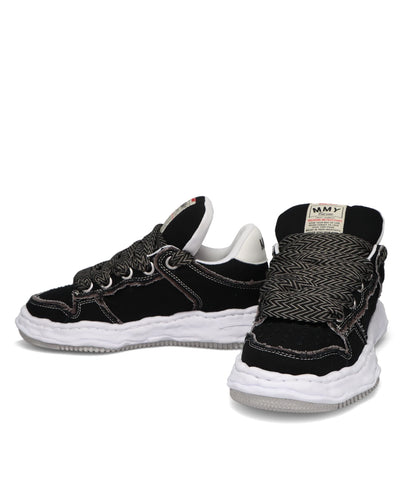 WAYNE PUFFER PATTERNED LACELOW-TOP SNEAKERS
