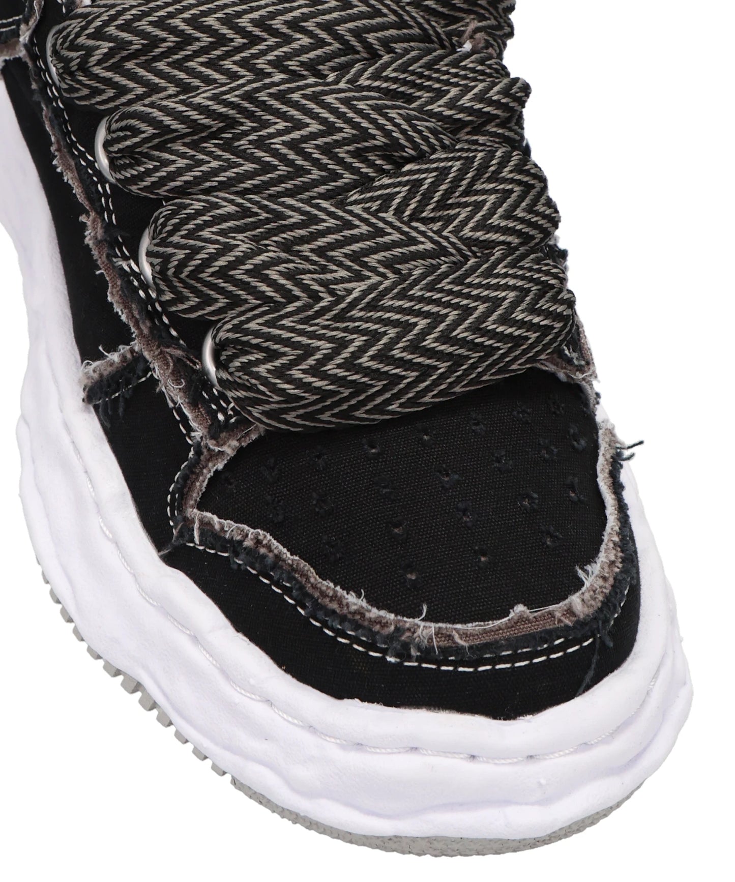 WAYNE PUFFER PATTERNED LACELOW-TOP SNEAKERS