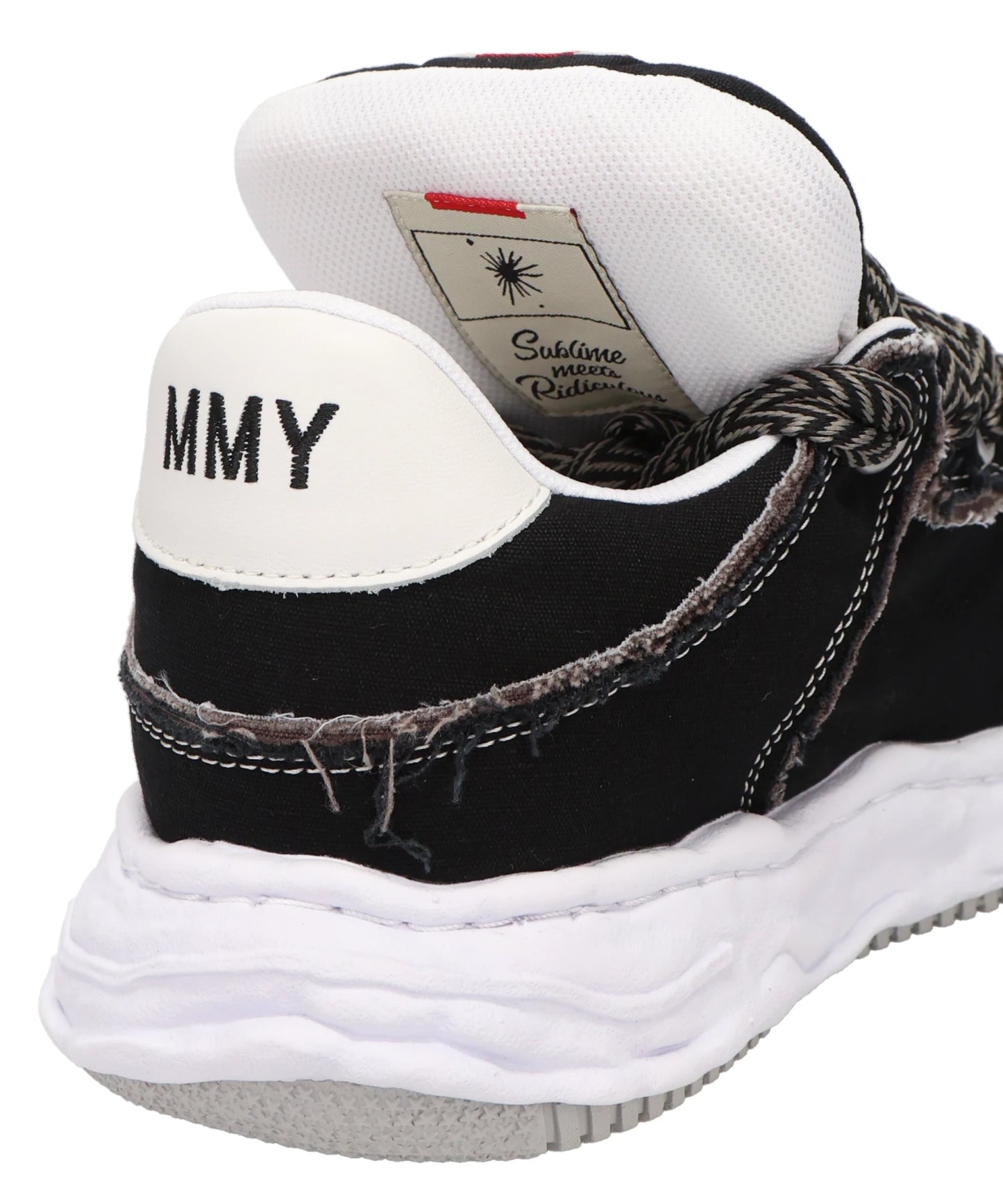 WAYNE PUFFER PATTERNED LACELOW-TOP SNEAKERS