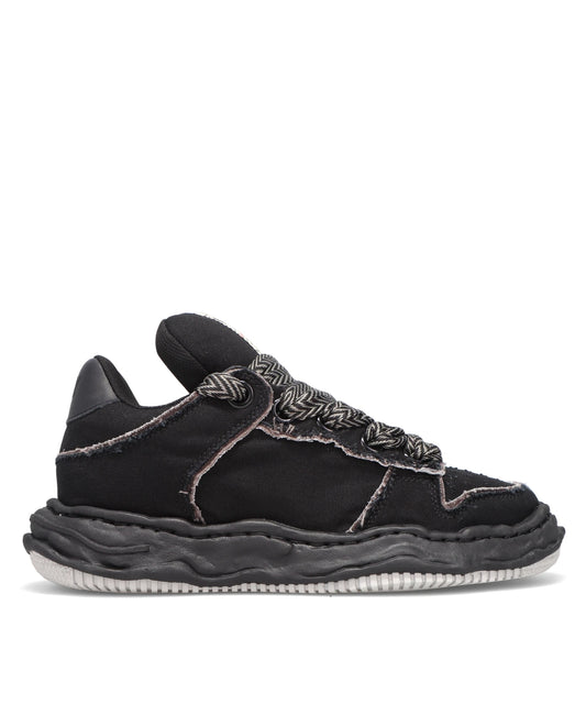 WAYNE PUFFER PATTERNED LACELOW-TOP SNEAKERS