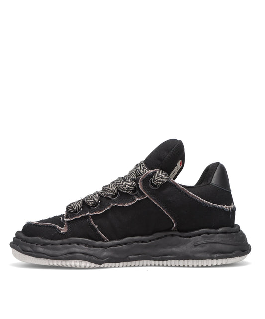 WAYNE PUFFER PATTERNED LACELOW-TOP SNEAKERS