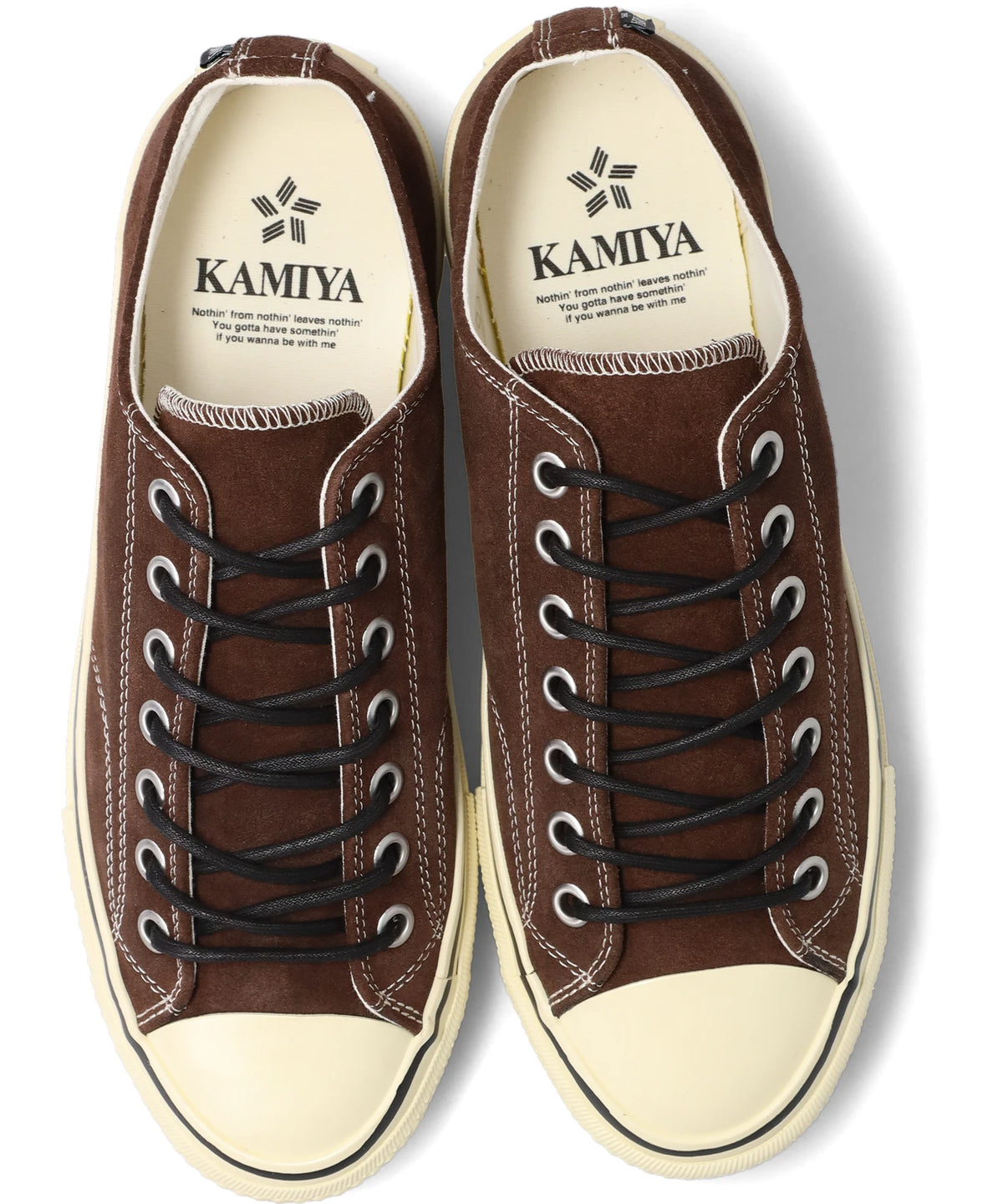 "JOEY"AGED-SOLE SUEDE VULCANIZED SNEAKER