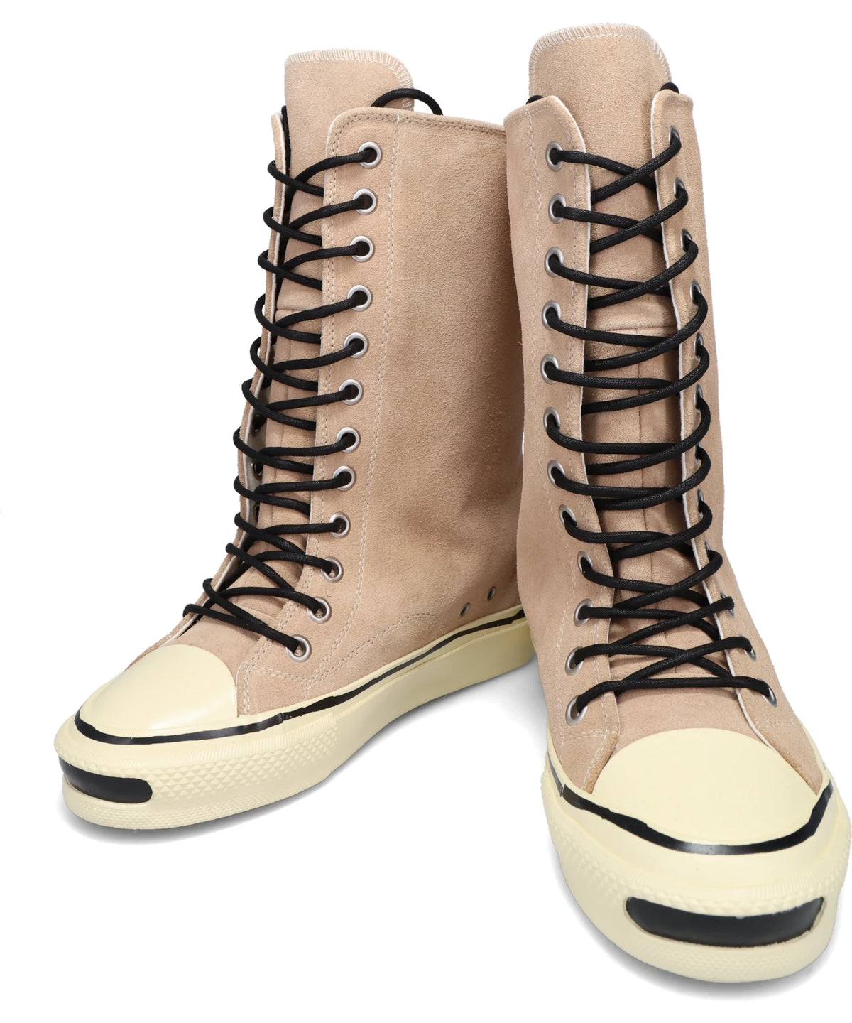 "JOEY"AGED-SOLE SUEDEVULCANIZED LONG SNEAKER