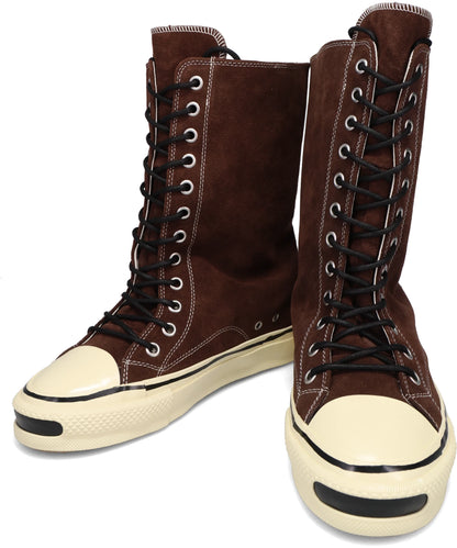 "JOEY"AGED-SOLE SUEDEVULCANIZED LONG SNEAKER