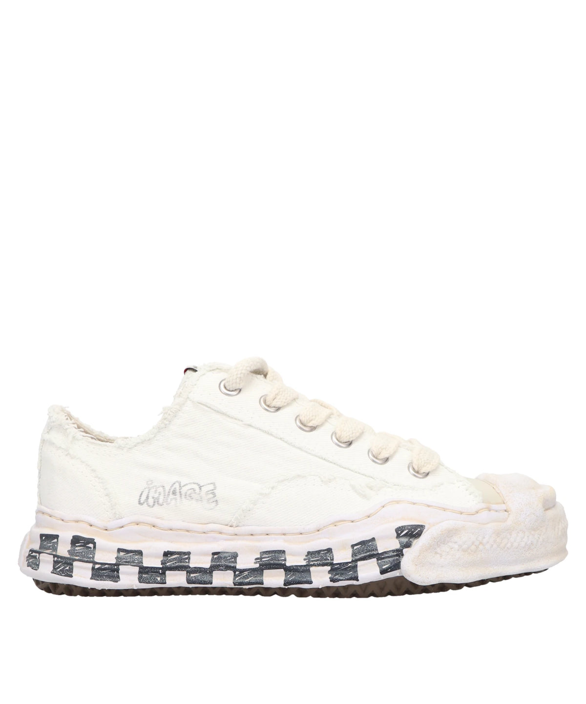 Maison MIHARA YASUHIRO(メゾンミハラヤスヒロ)  HANK GRAFFITI SOLE LOW-TOP SNEAKERS
