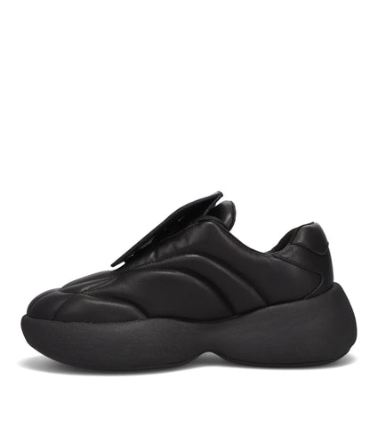 COW LEATHER PUFFER CLEAT TRAINER